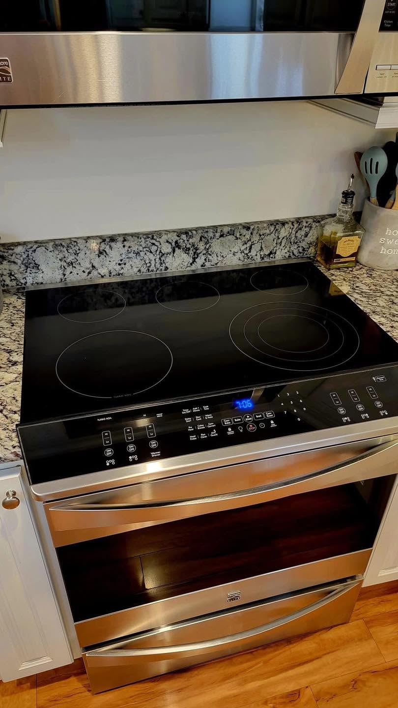 Stovetop after cleaning